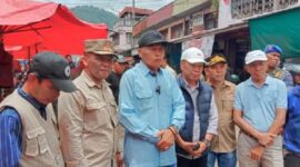 Wawako sungai penuh,Azhar Hamzah kembali tinjau pasar tanjung bajure