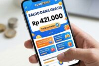 Dapat saldo dana gratis dengan menggunakan aplikasi