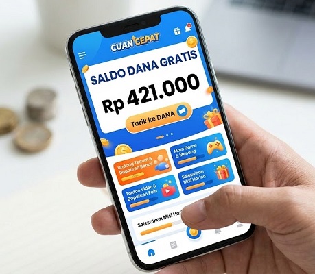 Dapat saldo dana gratis dengan menggunakan aplikasi