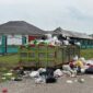Tampak tumpukan sampah di Muaro Jambi