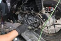 Ilustrasi penyebab top speed motor matic tertahan