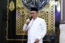 Walikota Sungai Penuh, Alfin saat menyampaikan sambutan pada safari ramadhan di Masjid Baiturrahim, Desa Koto Dian, Kecamatan Hamparan Rawang