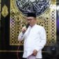 Walikota Sungai Penuh, Alfin saat menyampaikan sambutan pada safari ramadhan di Masjid Baiturrahim, Desa Koto Dian, Kecamatan Hamparan Rawang