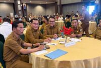 Walikota Sungai Penuh, Alfin saat menghadiri rakor forkompinda jambi