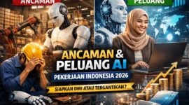 Ilustrasi ancaman dan peluang AI bagi dunia kerja
