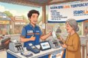 Ilustrasi buka usaha agen BRIlink