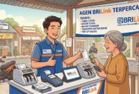 Ilustrasi buka usaha agen BRIlink