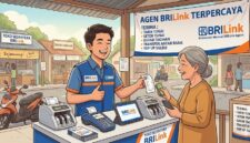 Ilustrasi buka usaha agen BRIlink