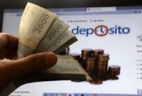 Ilustrasi deposito uang di Bank