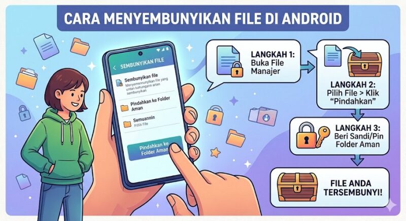 Cara menyembunyikan file di android