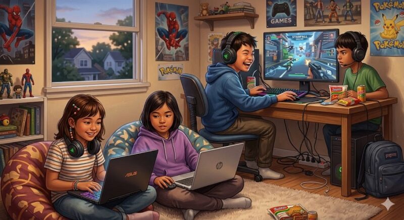 Ilustrasi Dampak buruk game online bagi anak-anak