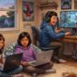 Ilustrasi Dampak buruk game online bagi anak-anak