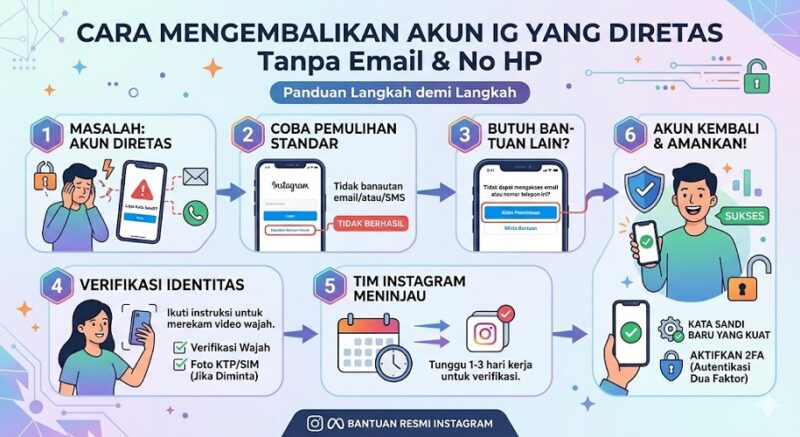 Cara mengembalikan akun IG yang diretas