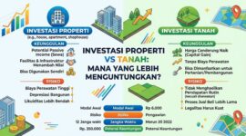 Mana yang lebih menguntungkan investasi properti atau Tanah