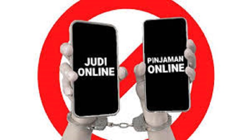 Ilustrasi dampak judi online dan pinjaman online

