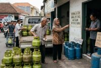 Ilustrasi warga pilih LPG 3 Kg ditengah naiknya harga LPG 12 Kg