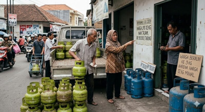 Ilustrasi warga pilih LPG 3 Kg ditengah naiknya harga LPG 12 Kg