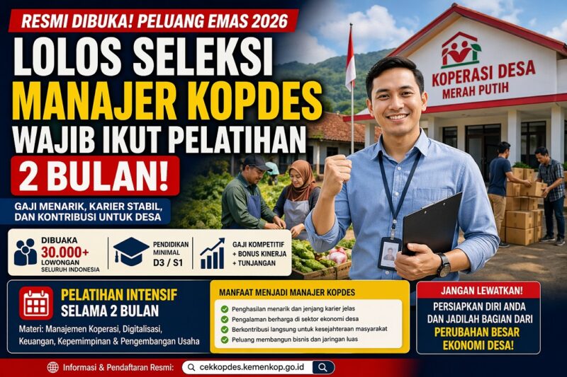 Lulus seleksi Manager Kopde Merah Putih bakal ikuti Pelatihan 2 Bulan