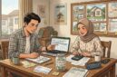 Ilustrasi cara menabung untuk mendapatkan rumah pertama