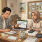 Ilustrasi cara menabung untuk mendapatkan rumah pertama