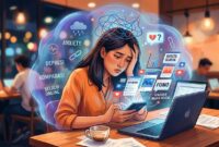 Ilustrasi cara menjaga kesehatan mental di era digital
