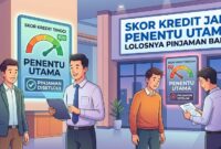 Ilustrasi skor kredi jadi penentu utama lolos tidaknya pinjaman bank
