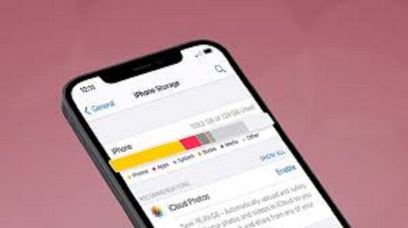 Tampilan Storage iPhone penuh