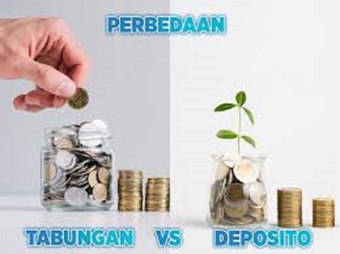 Ilustrasi perbandingan tabungan dan deposito