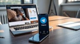 Ilustrasi cara nonton video di Telegram