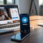 Ilustrasi cara nonton video di Telegram