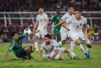 Timnas Indonesia saat menjalani laga