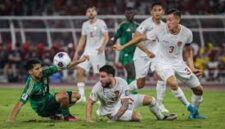 Timnas Indonesia saat menjalani laga