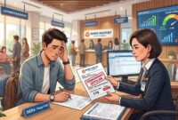 Ilustrasi gagal dapat pinjaman bank karena skor kredit rendah