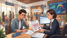 Ilustrasi gagal dapat pinjaman bank karena skor kredit rendah