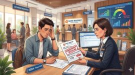 Ilustrasi gagal dapat pinjaman bank karena skor kredit rendah