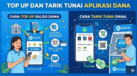 Cara top up dan tarik tunai di aplikasi DANA