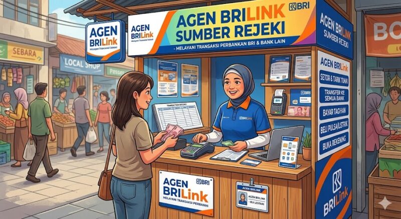 Admin dan simulasi keuntungan usaha BRIlink