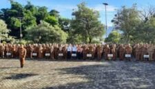 Tampak Apel Senin yang digelar ASN Sungai Penuh