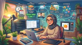 Ilustrasi Cara freelance online gaji dolar