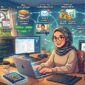 Ilustrasi Cara freelance online gaji dolar
