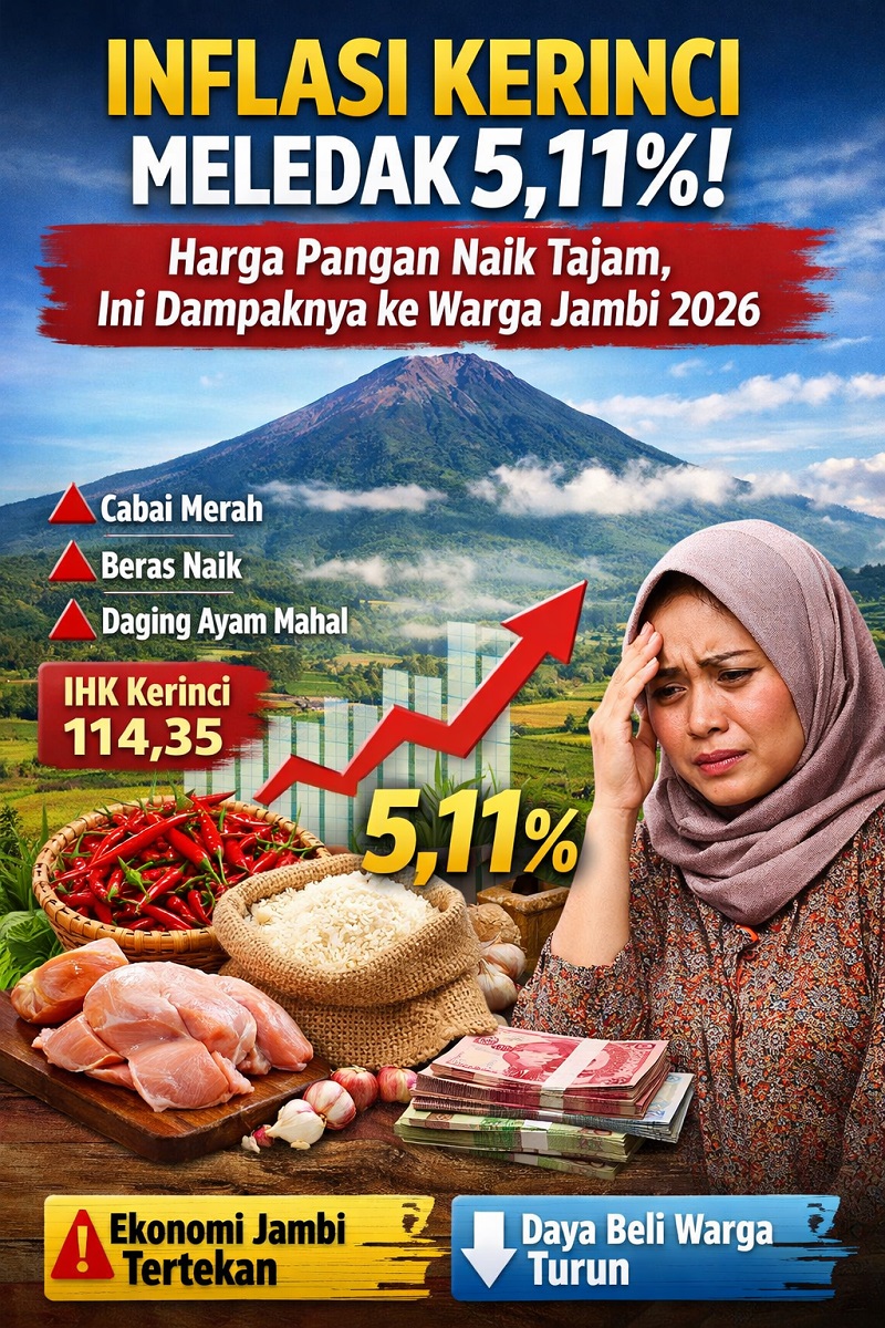 Ilustrasi Inflasi Kerinci tertinggi se Provinsi Jambi