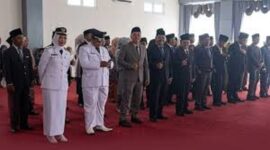 Suasana pelantikan pejabat esenon III dan IV Pemkab Kerinci