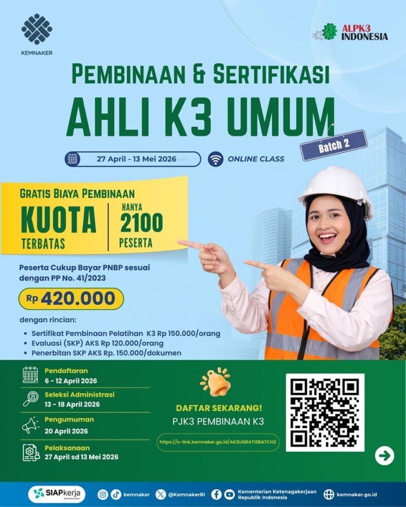 Program sertifikasi K3 Kemenaker