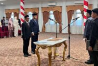 Pelantikan dua Pejabat Merangin oleh Bupati Merangin, M Syukur