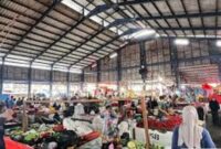 Pasar Tanjung Bajure yang semakin ramai dikunjungi, usai penataan ulang dari Pemkot Sungai Penuh