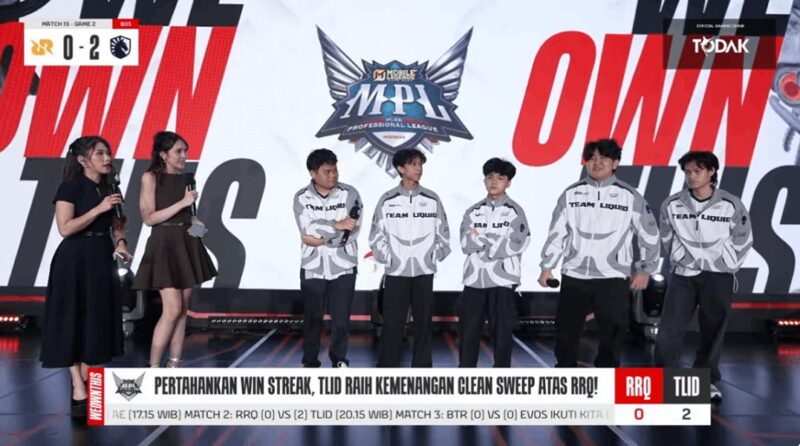Hasil MPL S17 W2:  Team Liquid kalahkan RRQ 
