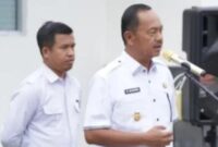 Wakil Bupati Kerinci, H Murison saat memimpin apel di RSUD Kerinci