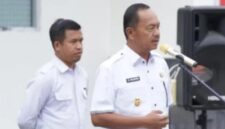 Wakil Bupati Kerinci, H Murison saat memimpin apel di RSUD Kerinci