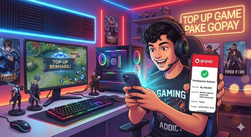 Top Up game dengan Gopay