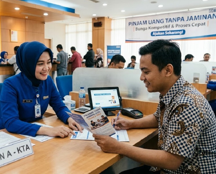 Ilustrasi pinjaman Bank Tanpa Anggunan